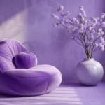 Modern cool purple background with sleek textures and organic motifs.