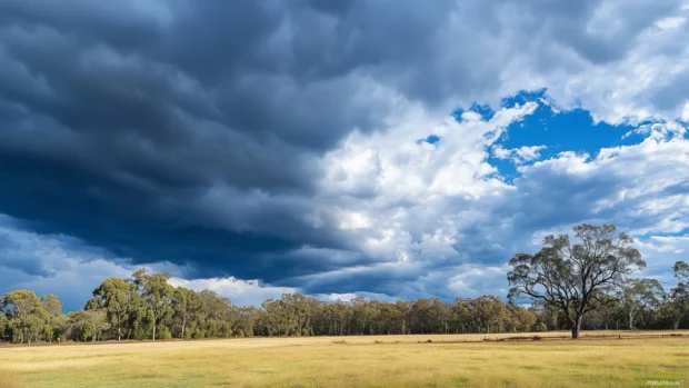 Thick storm clouds desktop wallpaper.