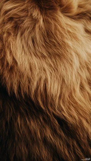 A striking close up of a lion mane blowing in the wind.