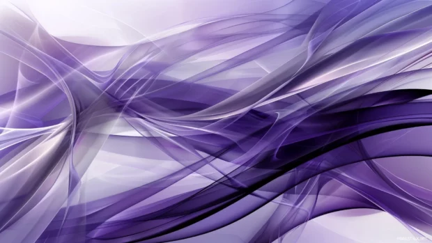 Artistic cool color purple pattern with layered shapes and translucent overlays.