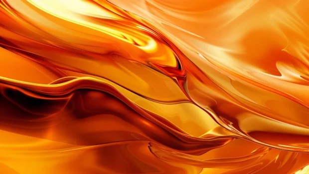 Cool color orange abstract patterns creating a dynamic and energetic composition.