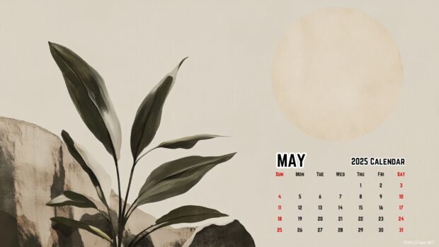 May 2025 Calendar Backgrounds 1080p.