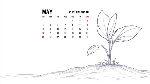 May 2025 Calendar Backgrounds High Resolution.