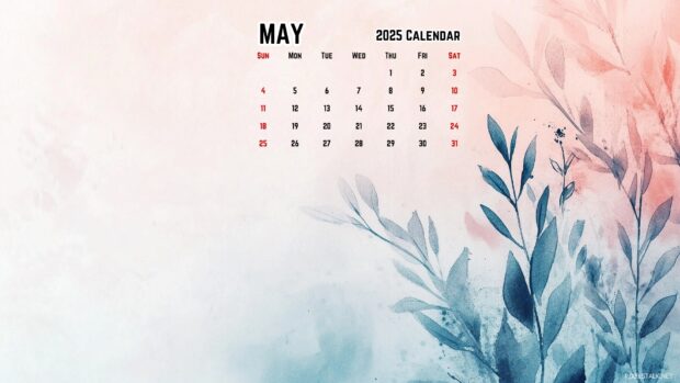 May 2025 Calendar Computer Backgrounds HD.