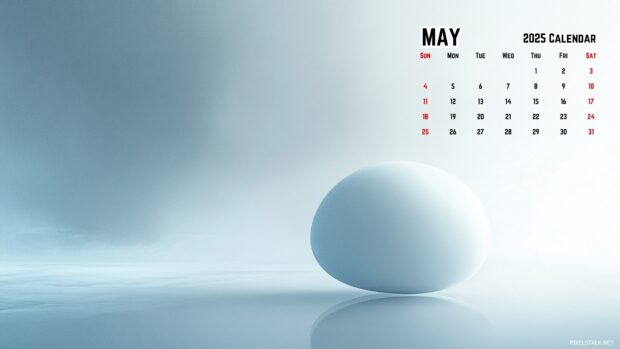 May 2025 Calendar HD Wallpaper Computer.