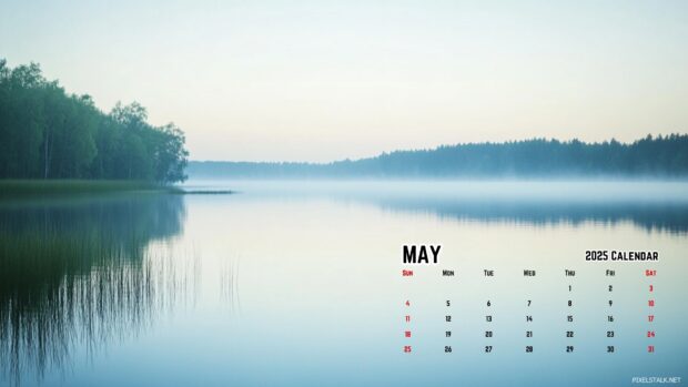 May 2025 Calendar HD Wallpaper Free download.