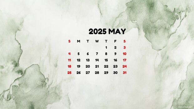 May 2025 Calendar Wallpaper.