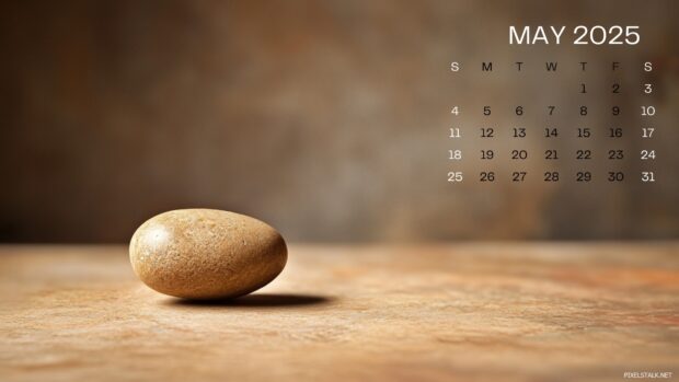 May 2025 Calendar Wallpaper Free Download.