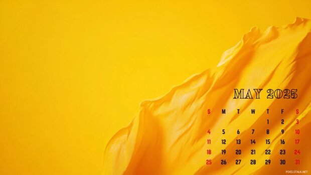 May 2025 Calendar Wallpaper HD for Desktop.