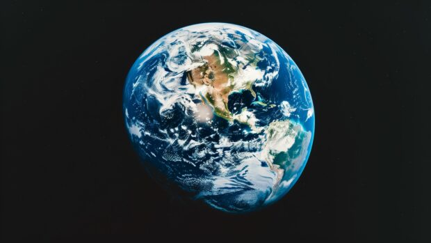 4K Earth from Space Desktop Wallpaper High Resolution.