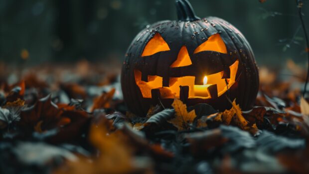 4K Pumpkin Halloween Wallpaper High Definition.