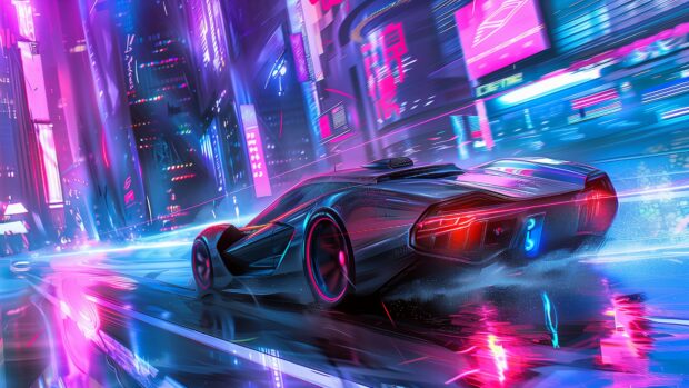A futuristic car designs art in the style of digital cool car 4K desktop wallpaper.