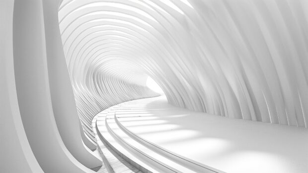 Abstract Minimalist waves, clean lines and curves Wallpaper HD 1080p Free download.