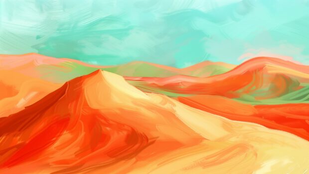 Abstract desert with shifting sands, warm tones background HD.