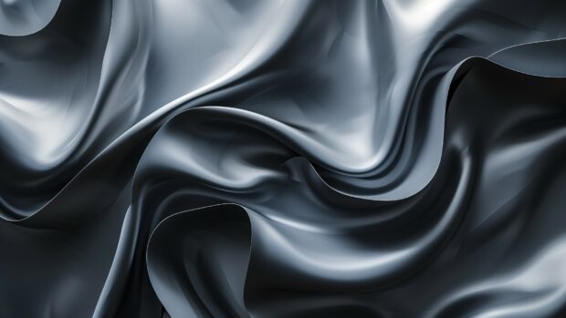 Abstract grey fluid forms, flowing textures wallpaper HD.