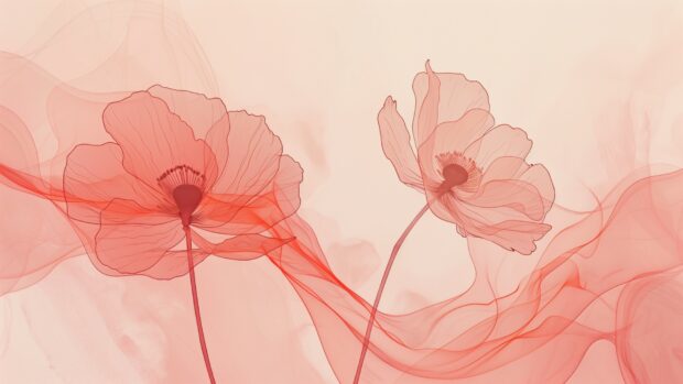 Abstract minimalist floral patterns, delicate lines background.