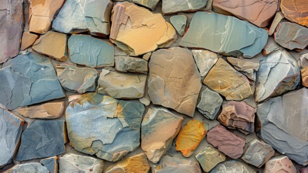 Abstract stone texture, rugged surface, earthy colors  Wallpaper HD 1080p.