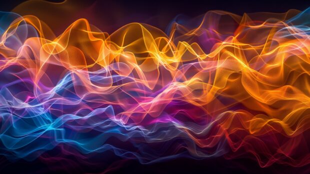 Colorful abstract music waves, colorful sound waves background.