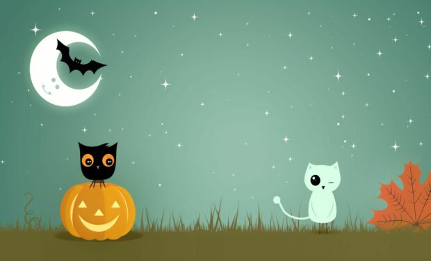 Cute Halloween Wallpaper 1920x1080 High Definition.