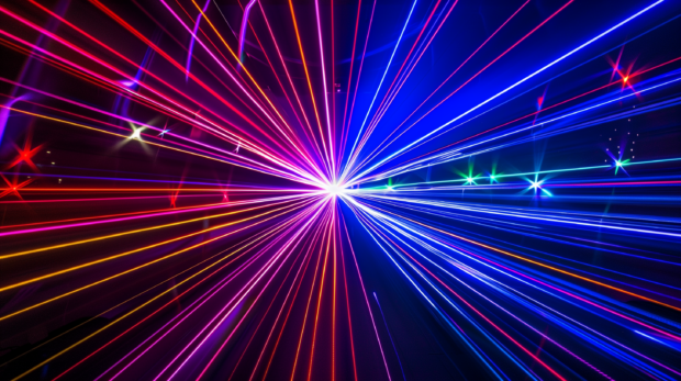 Download Free Abstract 4K light show, beams and rays of color.