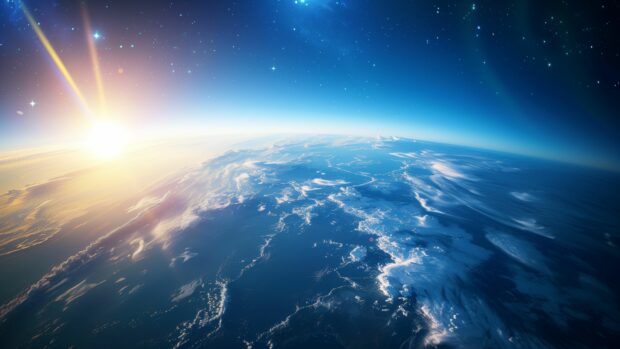 Earth from Space Wallpaper 4K Free Download.