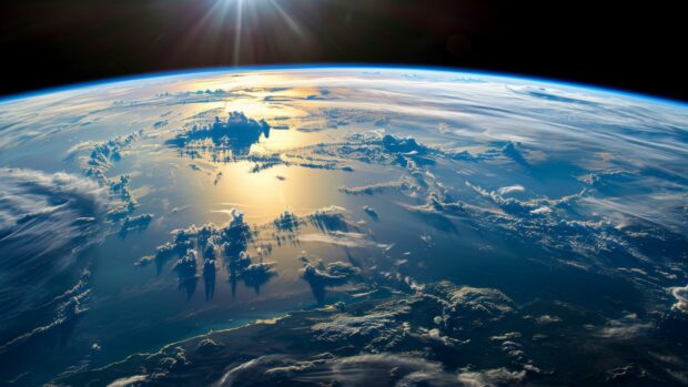 Earth from Space Wallpaper HD for Desktop.