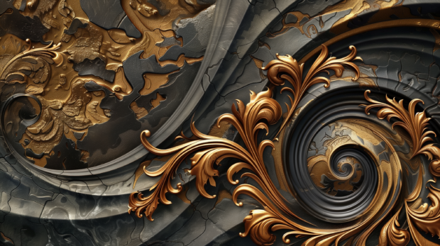 Fractal patterns, intricate abstract design 4K Wallpaper for desktop.