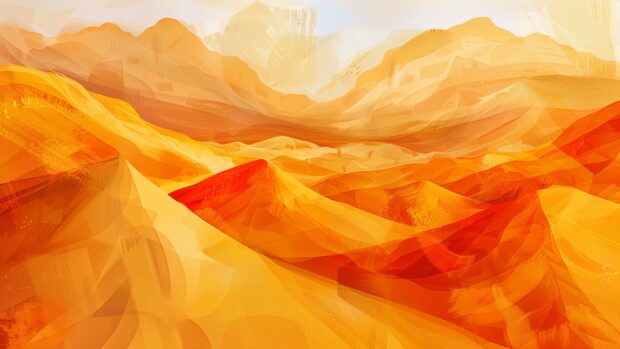 Free Abstract desert with shifting sands, warm tones desktop wallpaper.