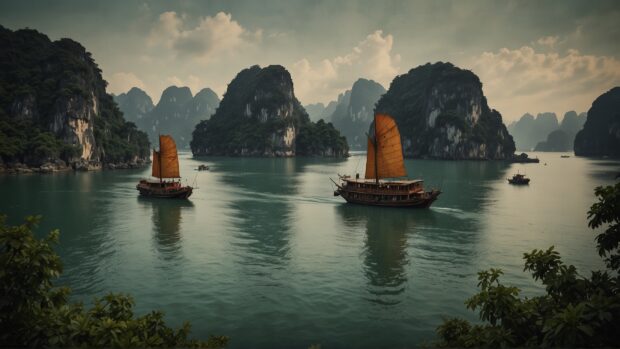 Free Download Ha Long Bay Wallpaper Computer.