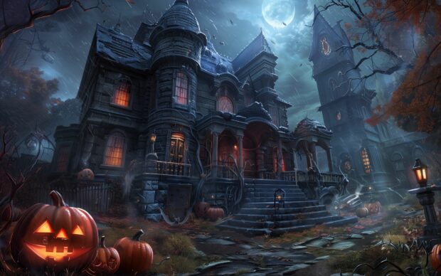 Free Download Halloween Desktop Wallpaper HD.