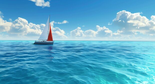 Free Download Sailboat Ocean Wallpaper for Desktop.