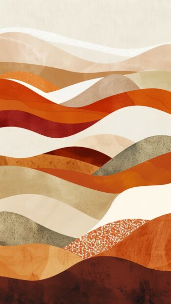 Free abstract art desert with shifting sands, warm tones wallpaper for iPhone.