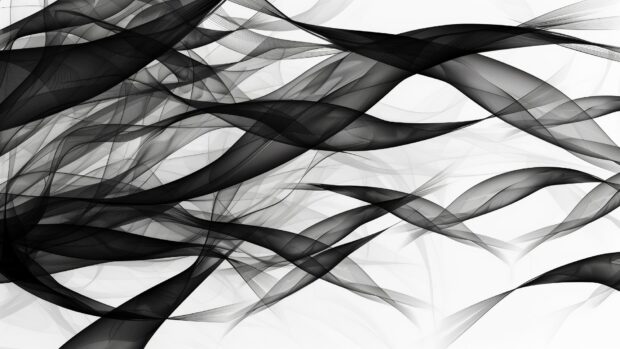 Free download Abstract minimalist fish, flowing lines and forms.