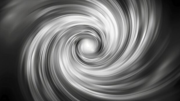 Free download abstract art grey swirling vortex, monochrome tones HD Wallpaper.