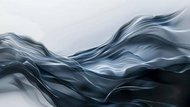 Free download abstract art grey waves, smooth gradients and patterns HD Wallpaper.