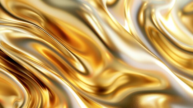 Gold abstract metallic texture, shimmering surface, luxurious elegance.