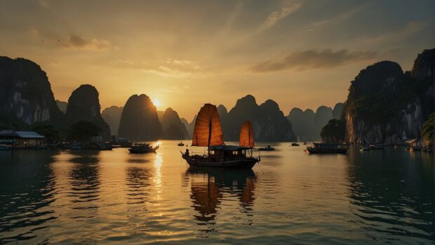 Ha Long Bay 4K UHD Wallpaper.