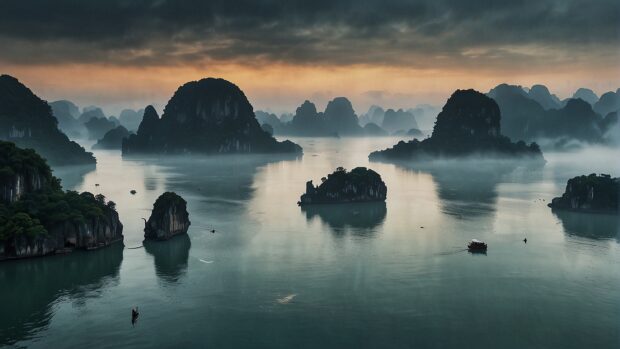 Ha Long Bay 4K Wallpaper.