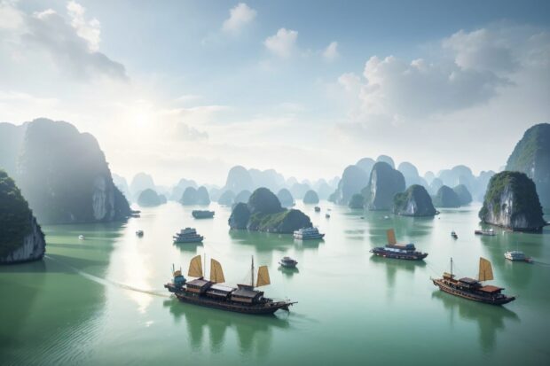 Ha Long Bay Desktop Background.