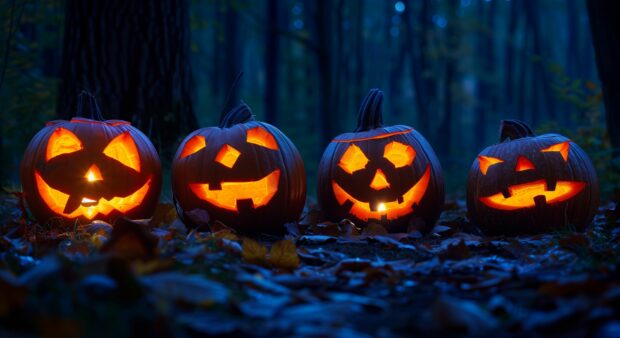 Halloween Pumpkin Desktop Background High Quality.