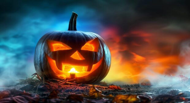 High Quality Halloween Pumpkin Background HD.