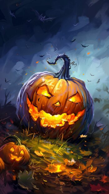 High Resolution Cartoon Halloween Wallpaper Free Download.