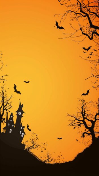 High Resolution Halloween iPhone Background.