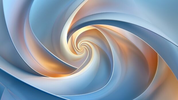 Minimalist abstract flowing forms, elegant simplicity desktop background.