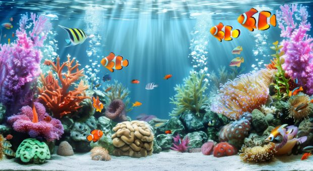 Ocean Fish Desktop Wallpaper HD Free Download.