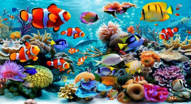 Ocean Fish Wallpaper 1080p Free Download for desktop.