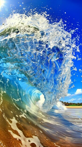 Ocean aesthetic waves iphone wallpaper.