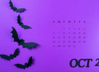 October 2024 Calendar Background HD.