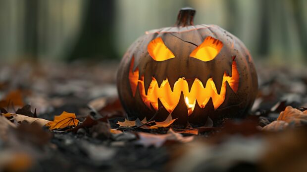 Pumpkin Halloween Desktop Wallpaper 1080p Free Download.