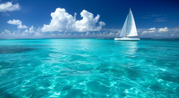 Sailboat Ocean HD Wallpaper Free Download.
